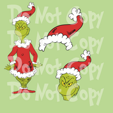 Load image into Gallery viewer, Green Guy Clipart Bundle