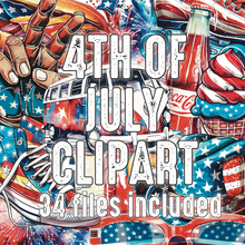 Load image into Gallery viewer, 4th of July Clipart