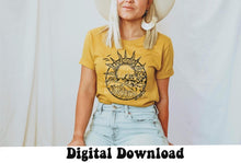 Load image into Gallery viewer, Sunset Over Water & Mountains Matthew 6:34