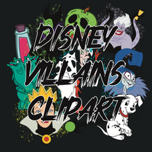 Load image into Gallery viewer, Disney Villains Clipart
