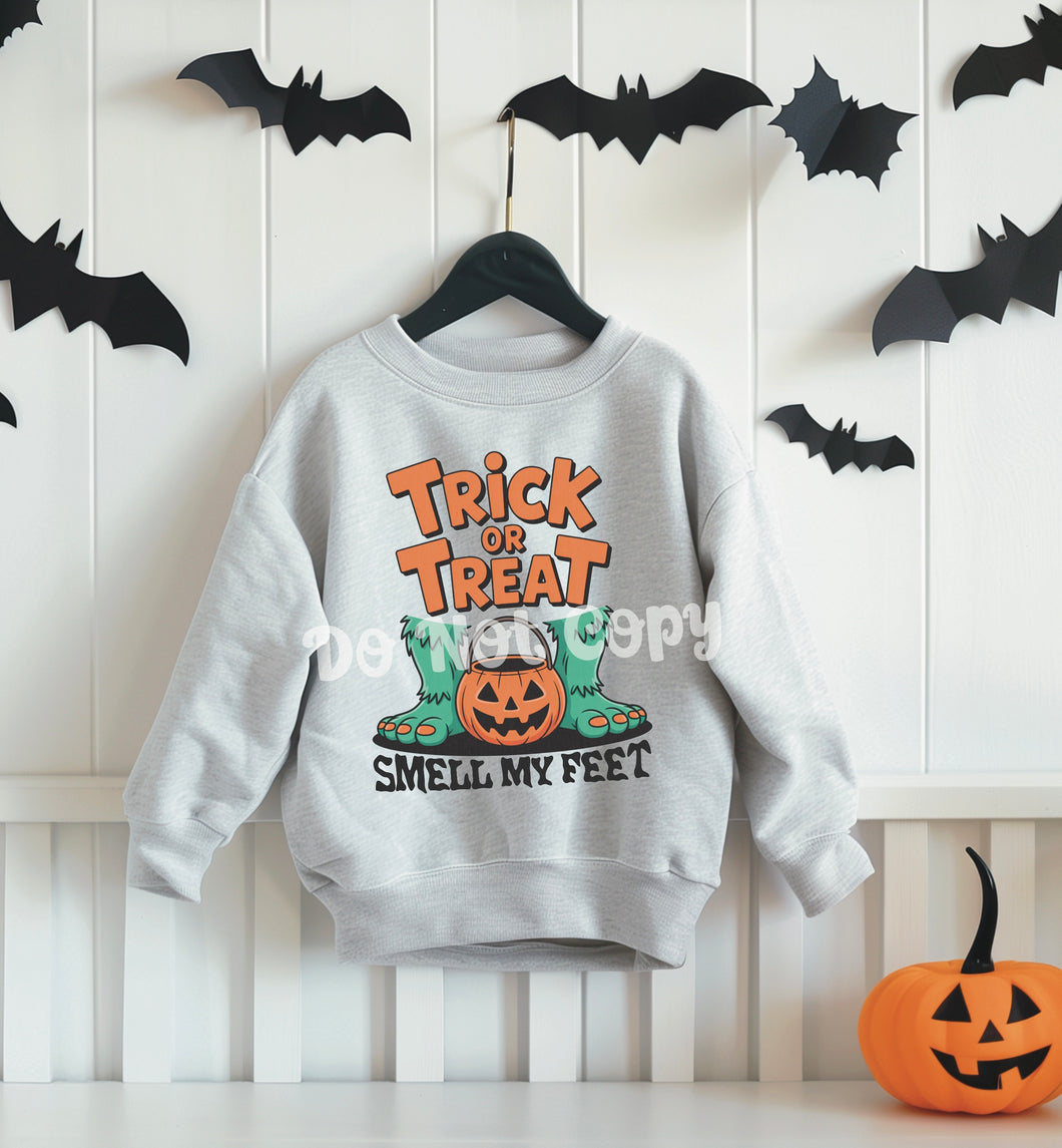 Trick or treat smell my feet