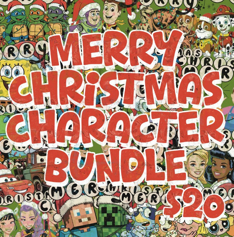 Merry Christmas Character Bundle - Mockups are in the facebook group
