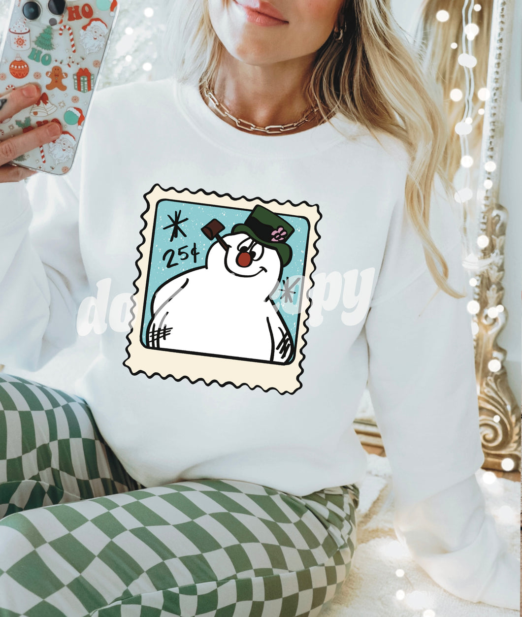 Christmas stamp frosty