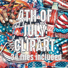 Load image into Gallery viewer, 4th of July Clipart
