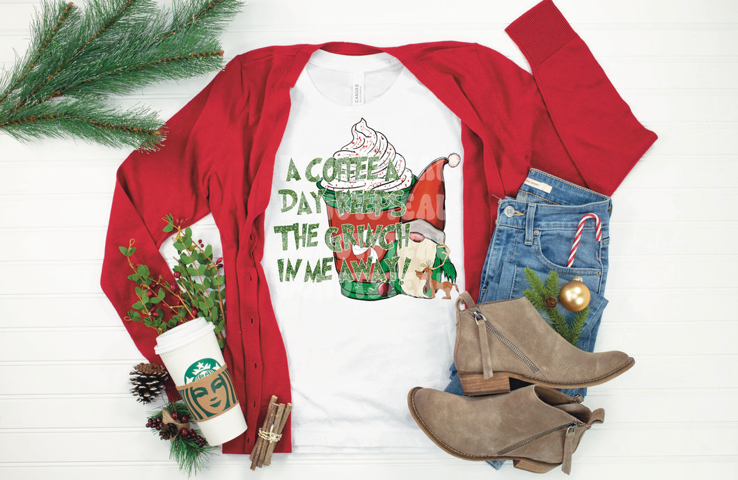 A coffee a day keeps the grinch in me away