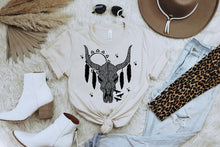 Load image into Gallery viewer, Boho Cheetah Print Bull Skull
