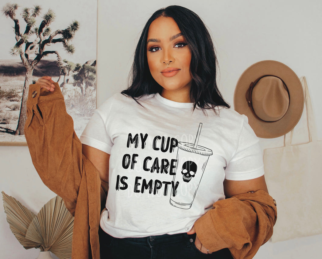 My cup of care is empty