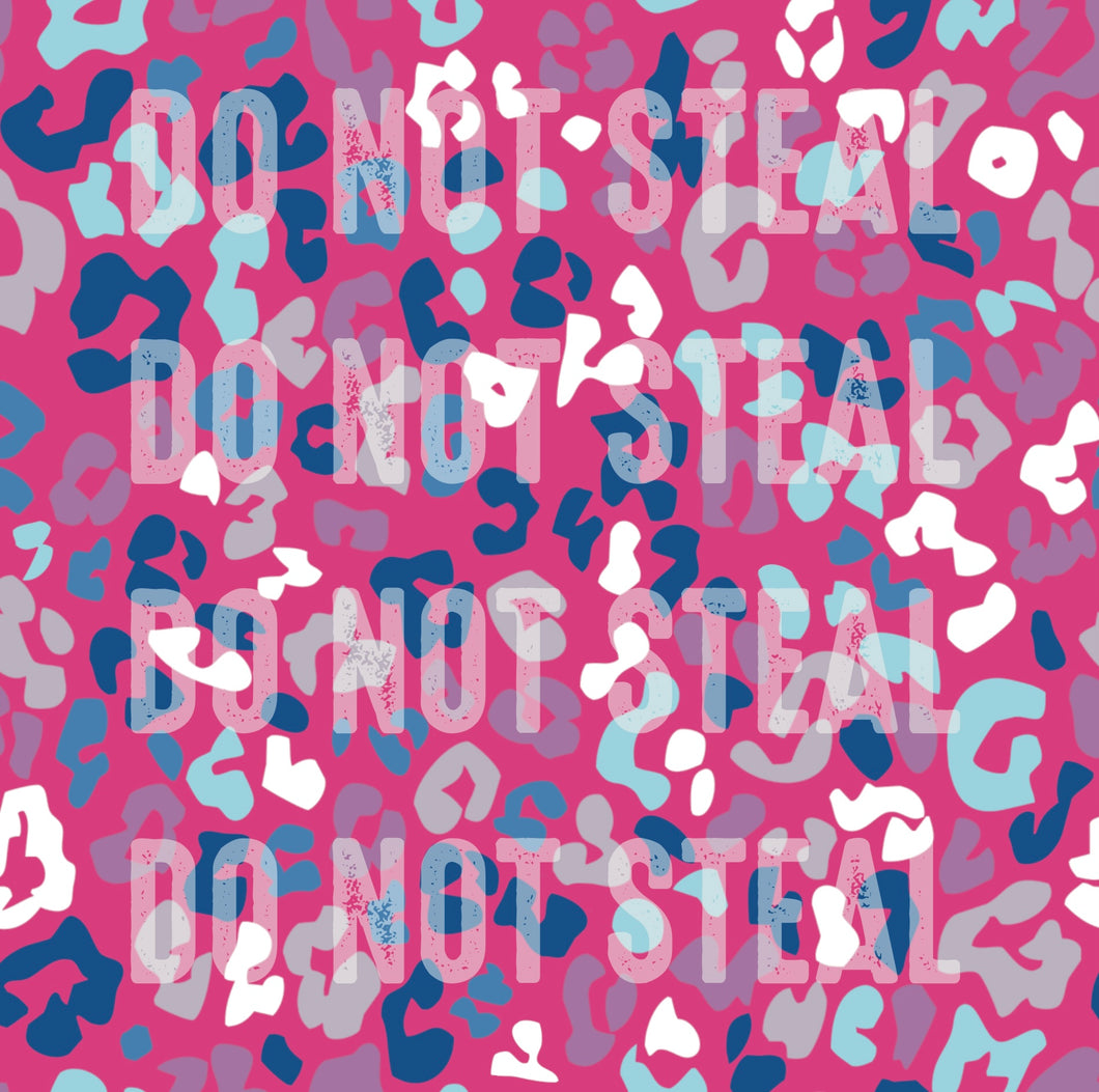 Pink Leopard Print Seamless